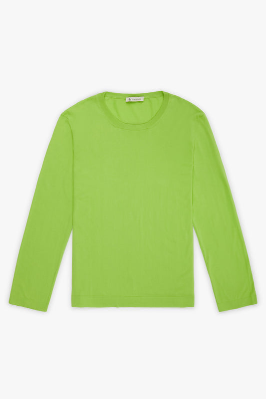 Fluorescent green long-sleeved shirt