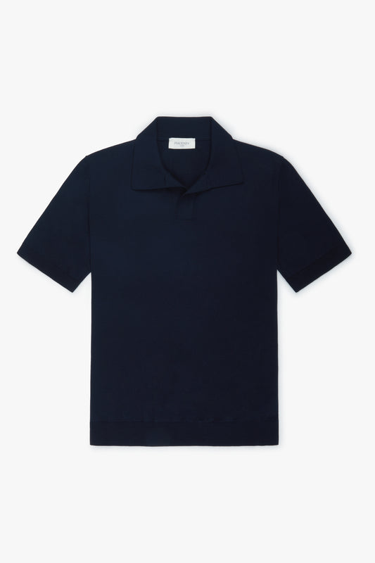 Black short sleeve polo shirt