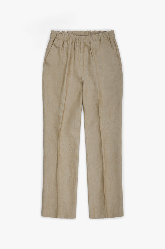 Natural linen trousers