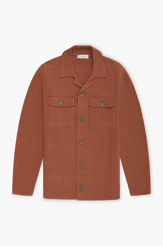 Cardigan/Shirt with burnt buttons