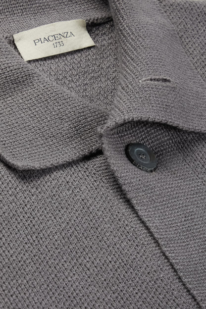 Cardigan/Camicia con bottoni grigio scuro