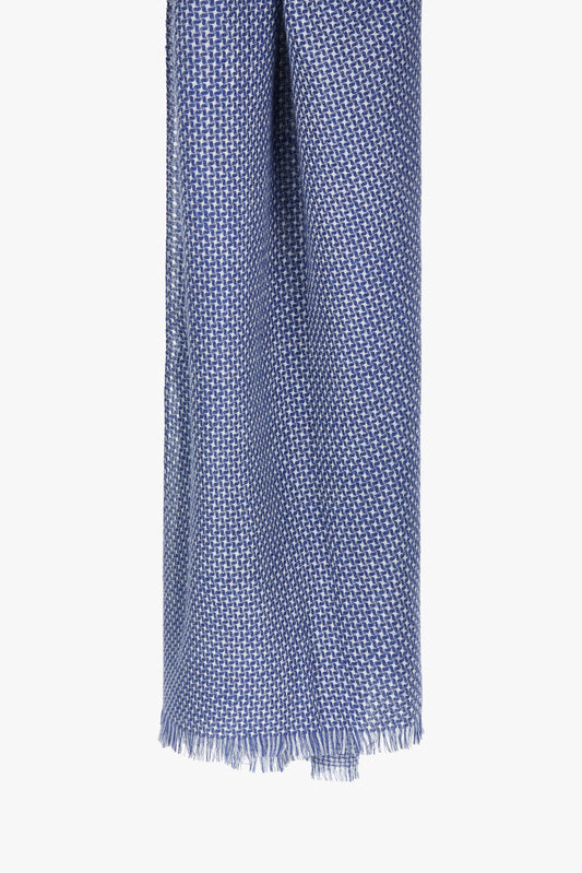 Air force blue and white Nicosia scarf
