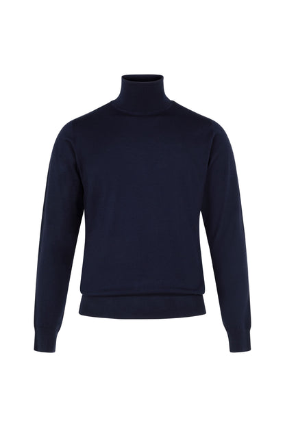 Lightweight 100% sustainable and traceable wool turtleneck