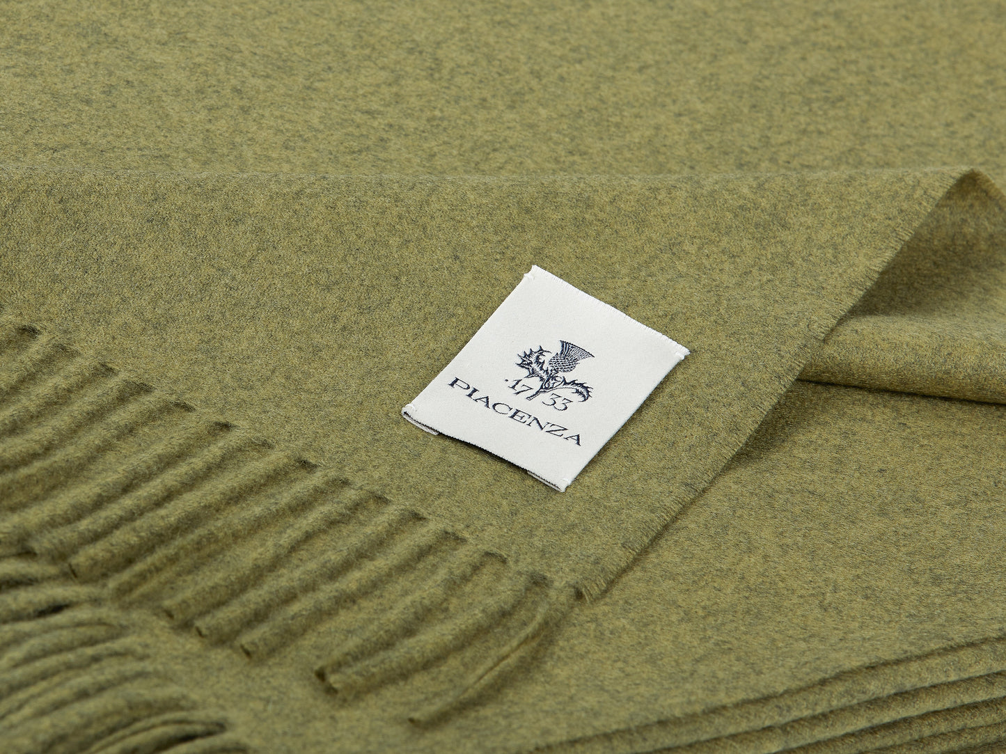 Aeternum Light green throw in pure Cashmere