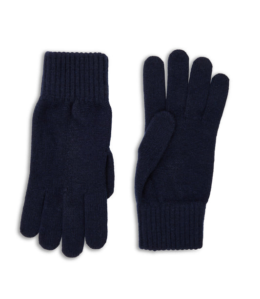 Pure Cashmere Blue Gloves