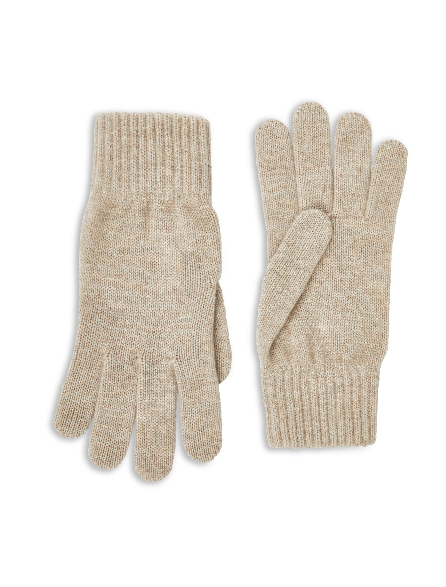 Pure Cashmere Beige gloves