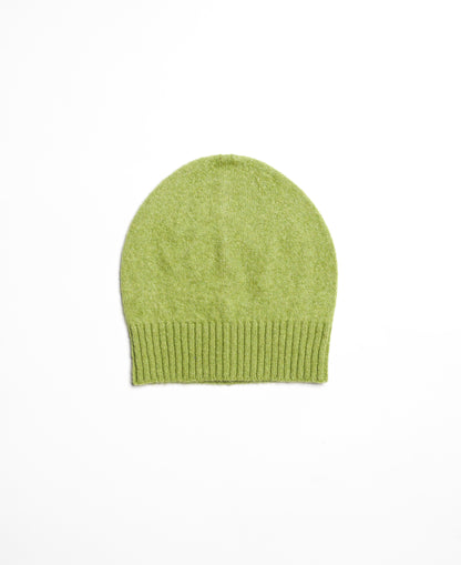 Green shaved cap with ribbed bottom