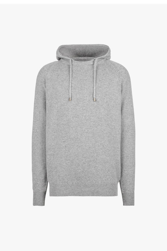 Gray hooded sweatshirt 100% Alashan cashmere Super soft