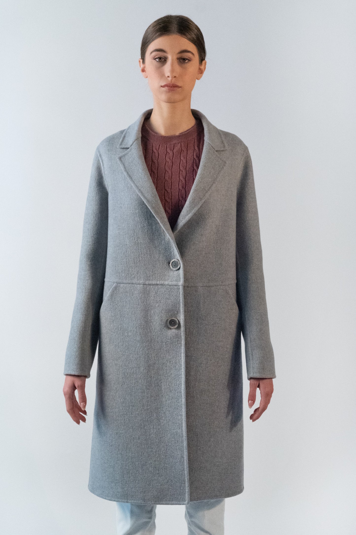 double gray coat